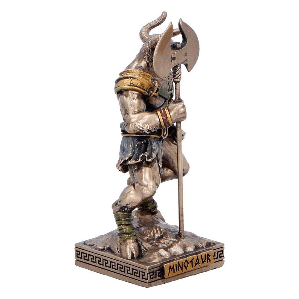 Minotaur Mini Figurine Greek Mythology Beast Warrior Axe Statue Ornament Art