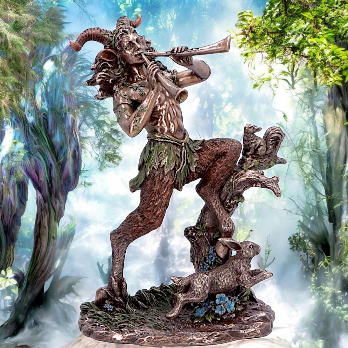 Satyr Nature Spirit Figurine Mystical Statue Home Decor Ornament Mythical Creature