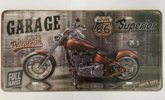 Vintage American Motorbike Metal Sign - Rustic Decor for Motorcycle Enthusiasts Man Cave Garage Shed Wall Decor-Osiris Craftworks