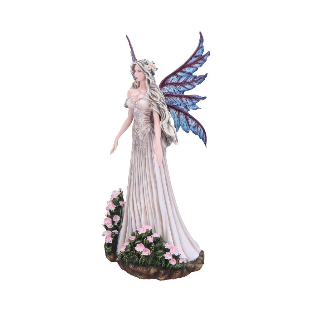 Mystical Woodland Fantasy Forest Fairy Sculpture Floral Figurine Gothic Wings Art