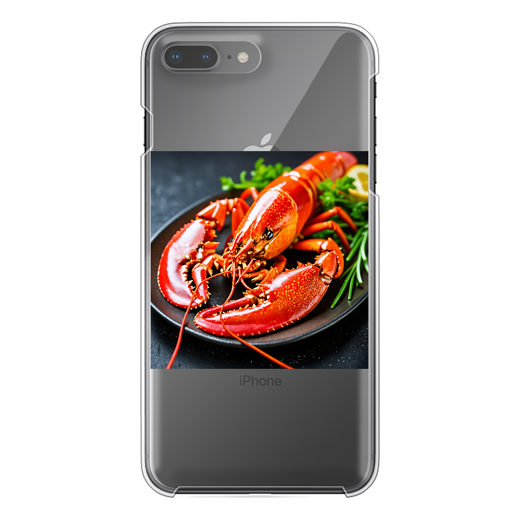 Food Back Printed Transparent Hard Phone Case