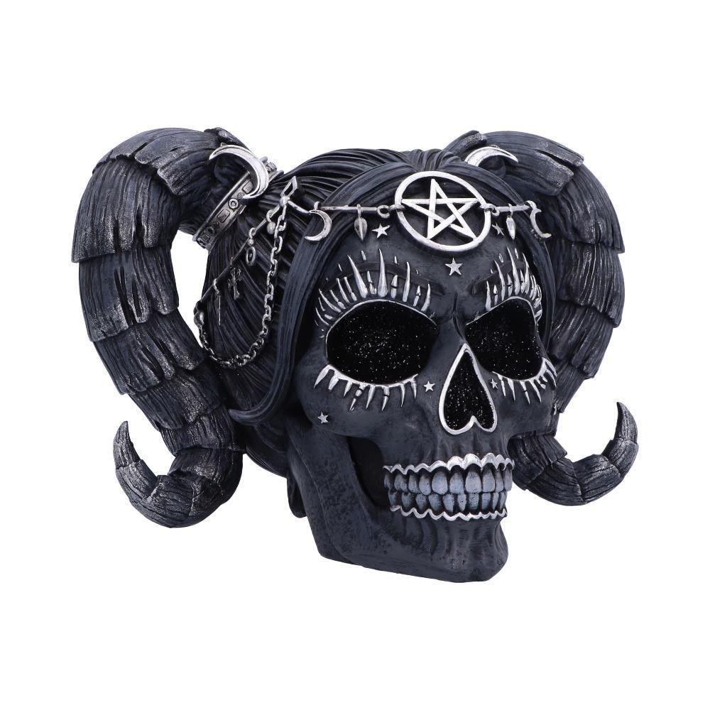 Gothic Baphomet Doll Skull Ornament Alchemy Fantasy Figurine Wiccan Pentagram Statue