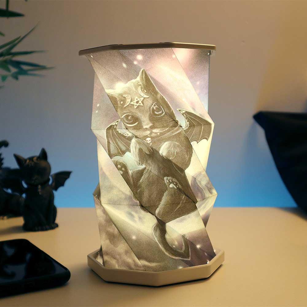 Wiccan Malpuss Cult Cuties Foldable USB LED Lamp Rechargeable Night Light Art