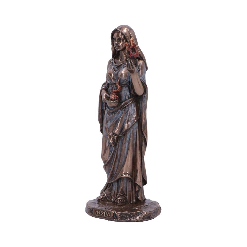 Hestia Resin Figurine – Bronze Finish Greek Goddess of Hearth and Home