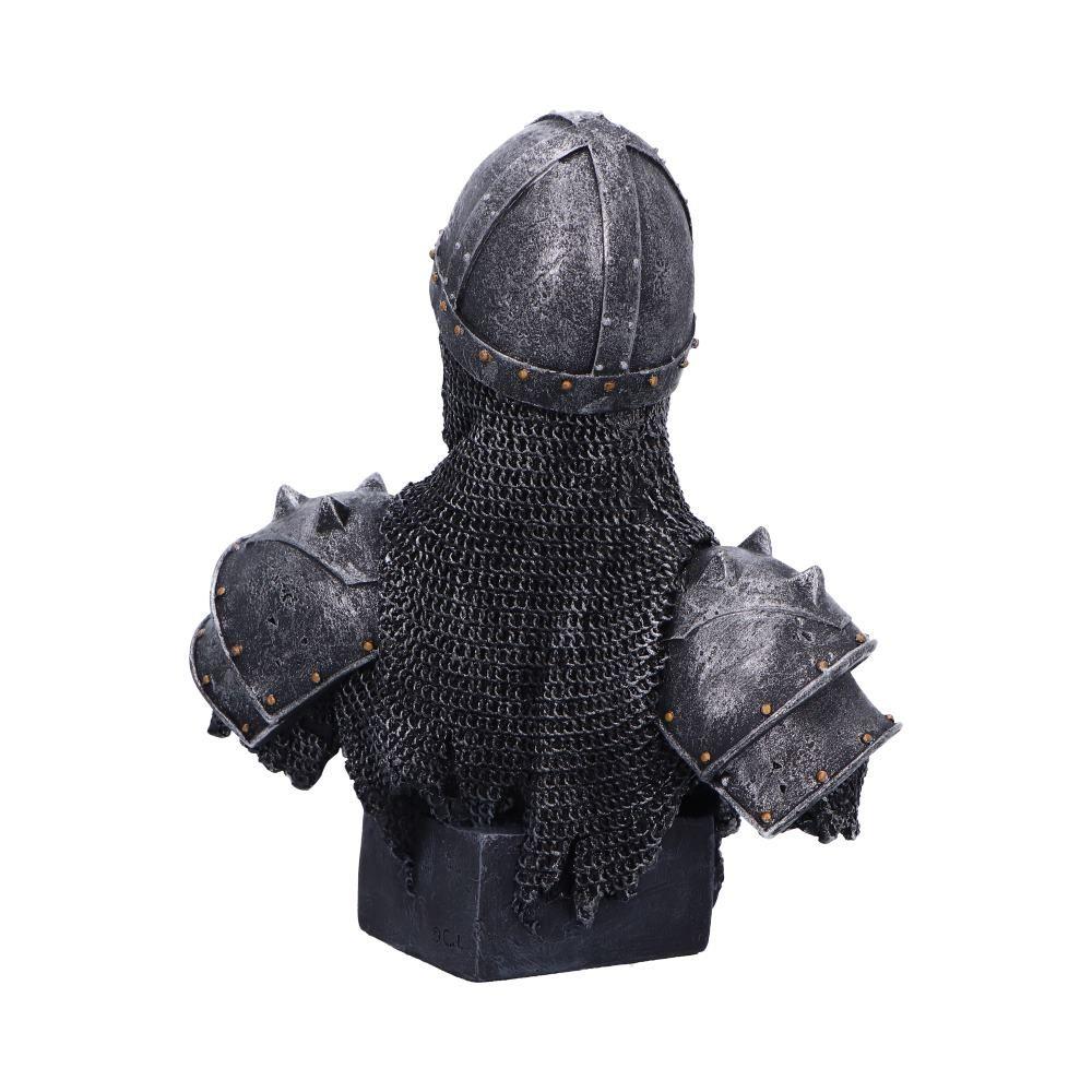 Gothic Skeleton Knight Bust  Medieval Statue Decor Skull Figurine Fantasy Ornament