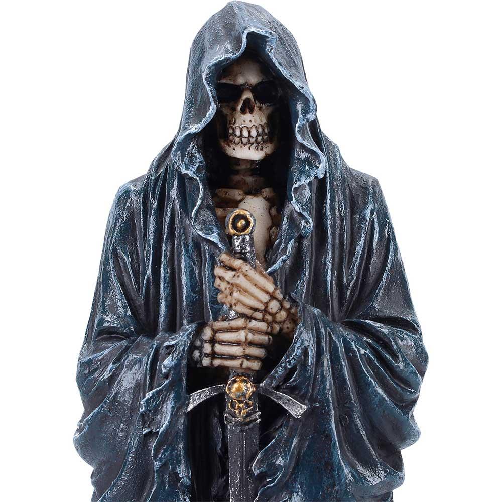 Dark Reaper Figurine Grim Skeleton Ornament Hooded Statue Gothic Fantasy