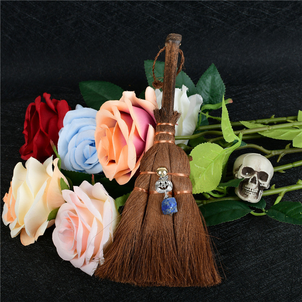 Car Pendant Witch Mini Crystal Pendant Broom