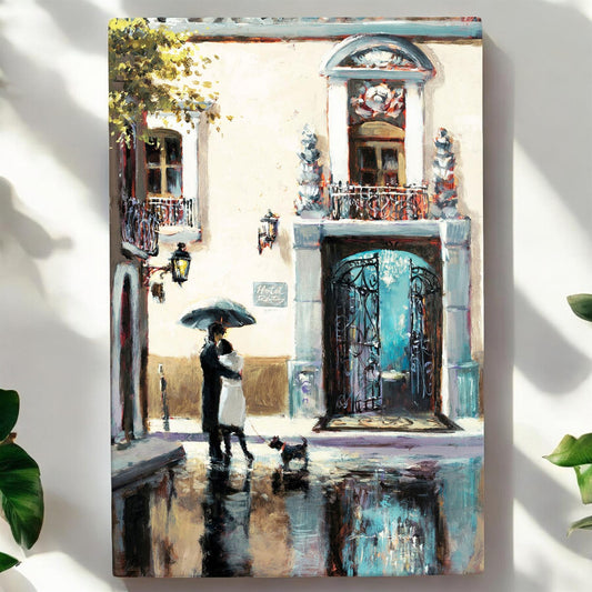 Boulevard Hotel Ceramic Art Tile by Brent Heighton - 30x20cm | Wall Decor | Ready to Hang-Osiris Craftworks