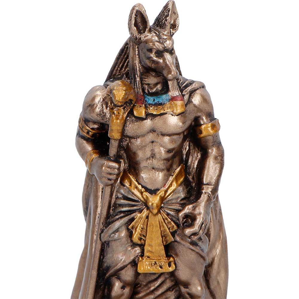 Small Anubis Egyptian God Mini Figurine Afterlife Deity Statue Mythology Decor