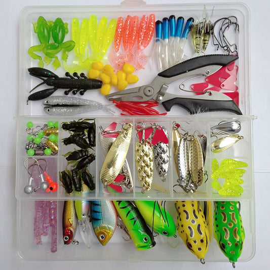 Lure Suit 142 Pieces With Fishing Pliers Hard Mino Sequins