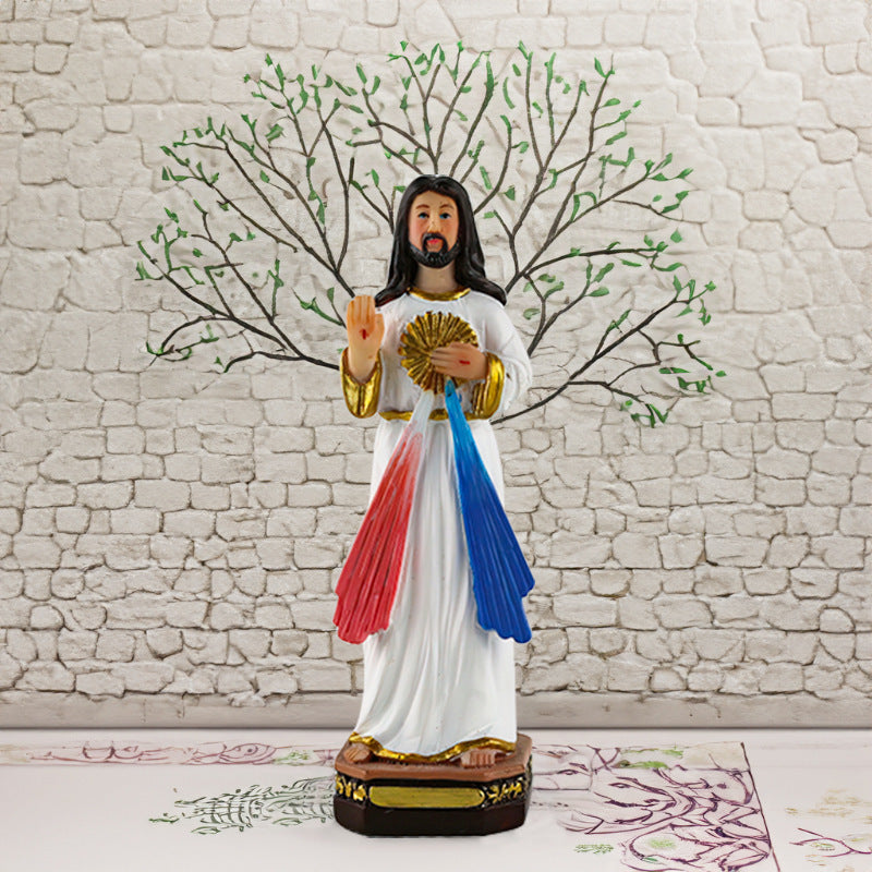 Religious Virgin Jesus Birth Resin Decorations