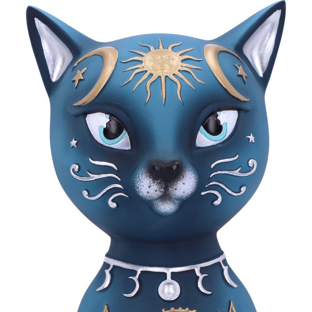 Mystical Celestial Cat Statue Moon Phase Kitty Figurine Astrology Inspired  Decor
