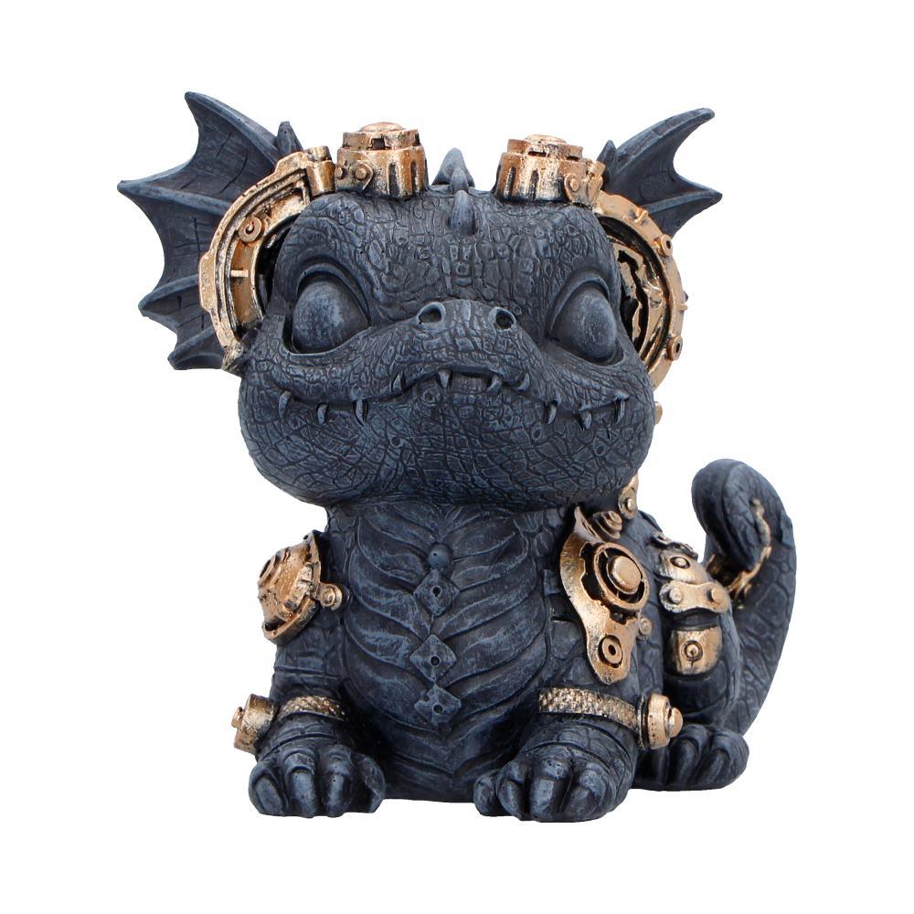 Steampunk Dragon Figurine Gothic Mechanical Creature Ornament Fantasy Collectible