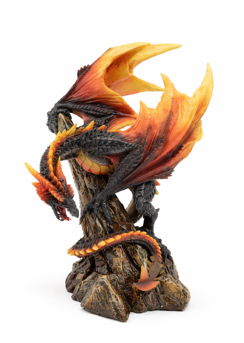 Fire Dragon Figurine Fantasy Statue Gothic Mythical Ornament Home Decor Gift