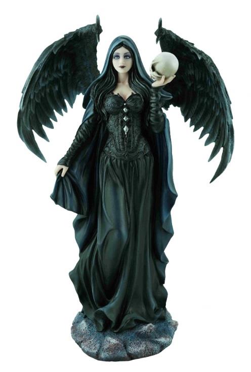 Gothic Dark Angel Statue - Intricately Designed Resin Figurine Home Decor