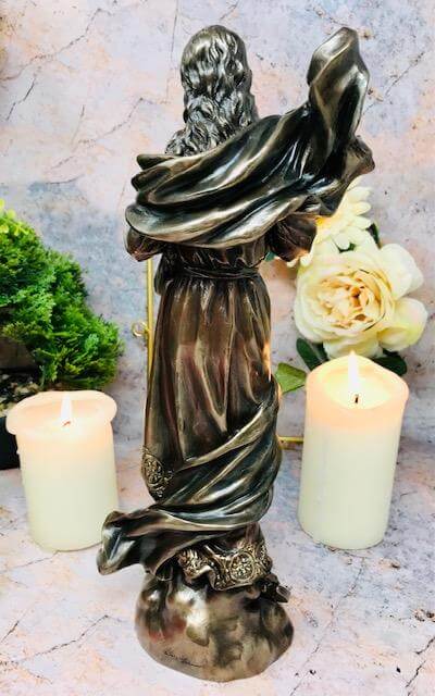 Osiris Trading UK Bronze Effect Virgin Mary Our Lady Untier Of Knots Sculpture Statue Religious Ornament