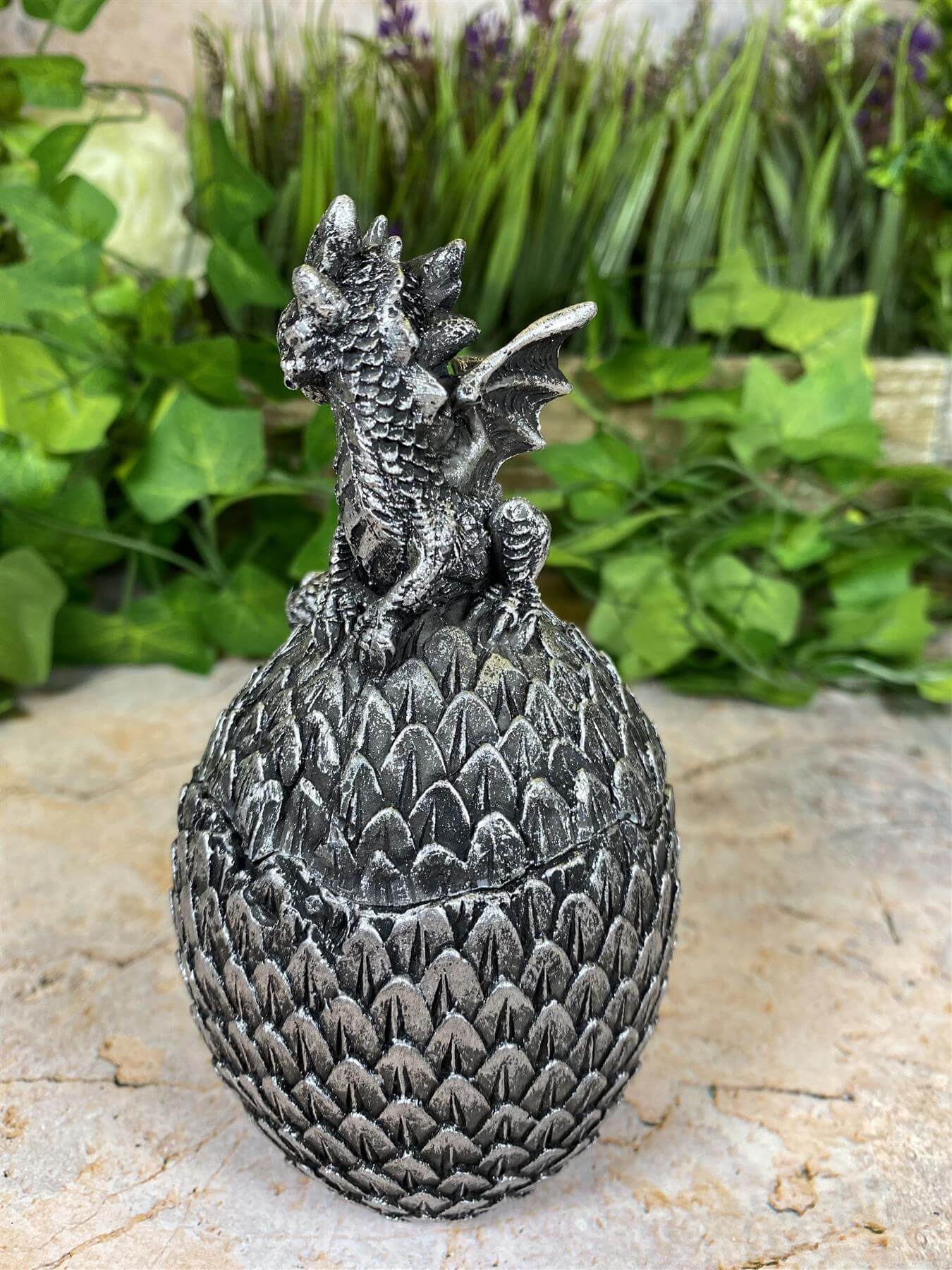 Dragon Trinket Box Figurine | Mystical Resin Storage | Fantasy Decorative Box | Mythical Creature Keepsake | Boxed Dragon Statue