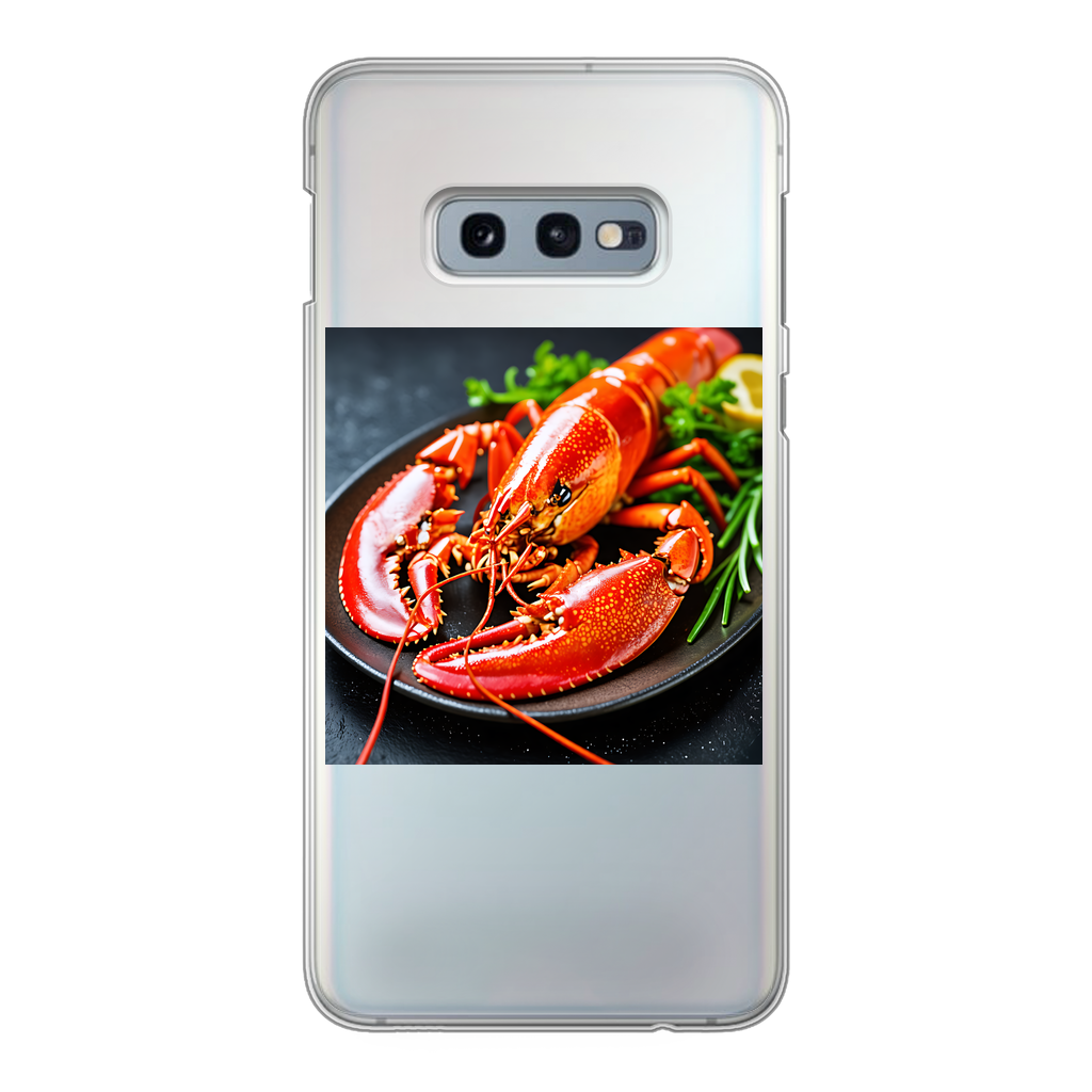 Food Back Printed Transparent Hard Phone Case