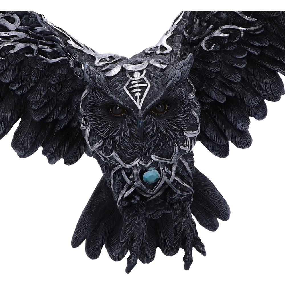 Mystical Owl Wall Art Gothic Home Decor Sculpture Spiritual Gift