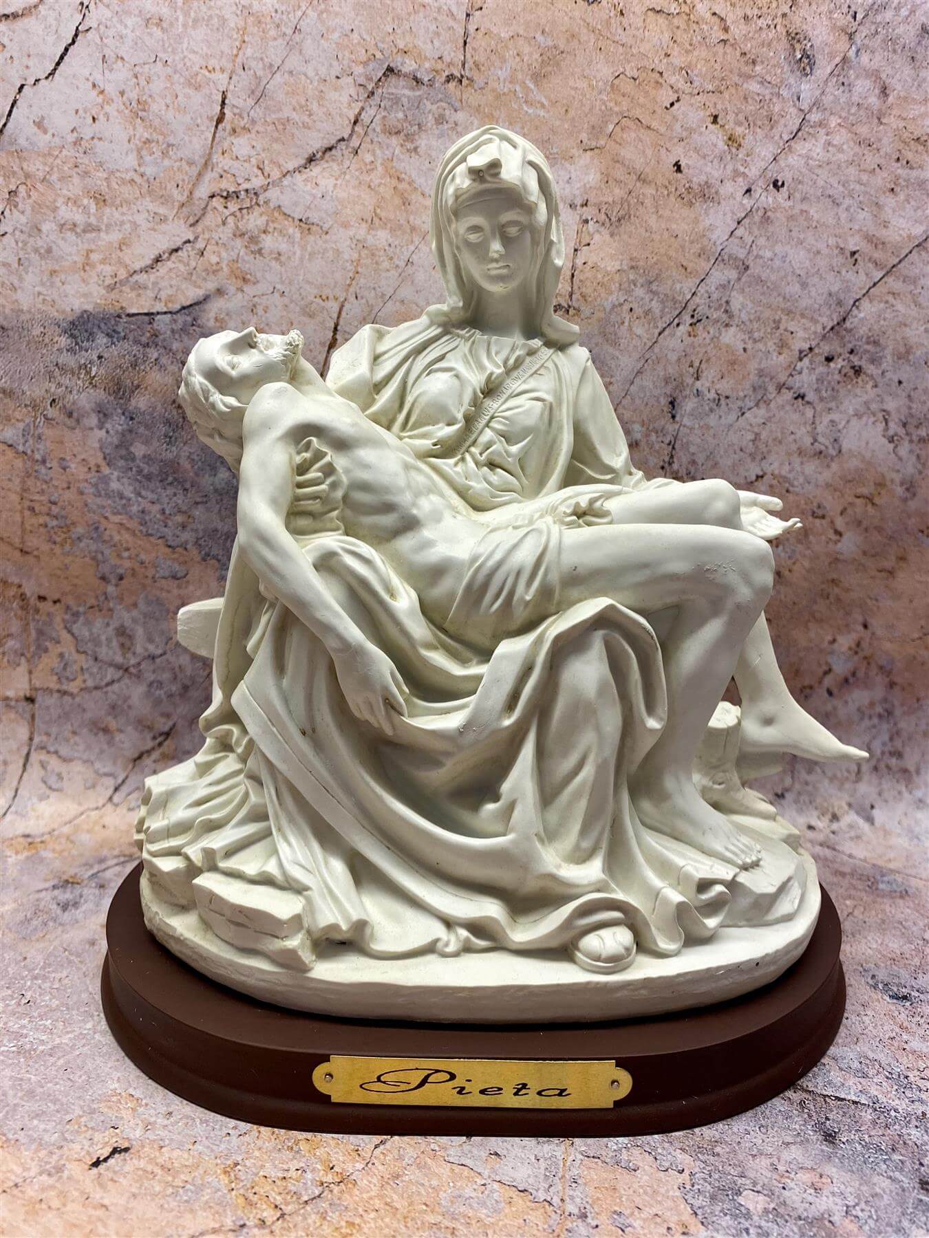 Michelangelo’s La Pieta Artwork, Spiritual Renaissance Sculpture, Religious Sanctuary Decor, Christian Masterpiece Replica for Meditation