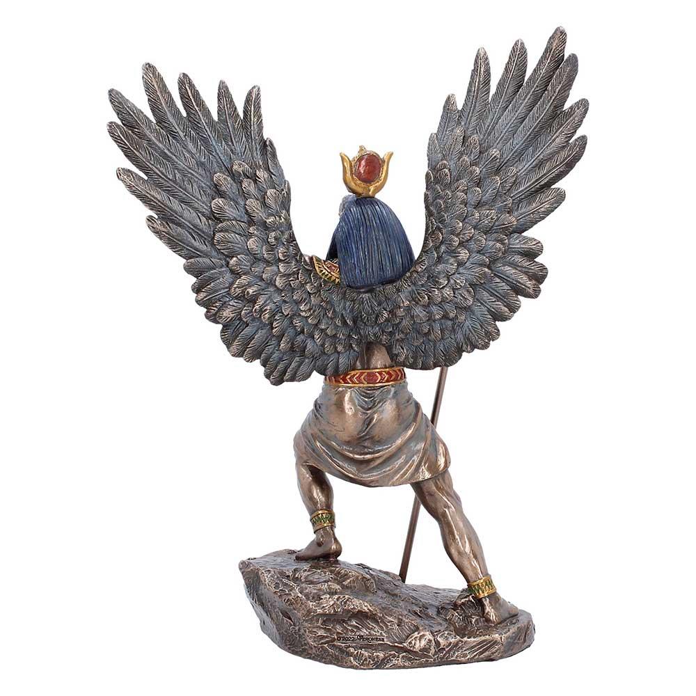 Ra Egyptian Sun God Statue Figurine Ornament Sculpture Winged Deity Mythology Decor