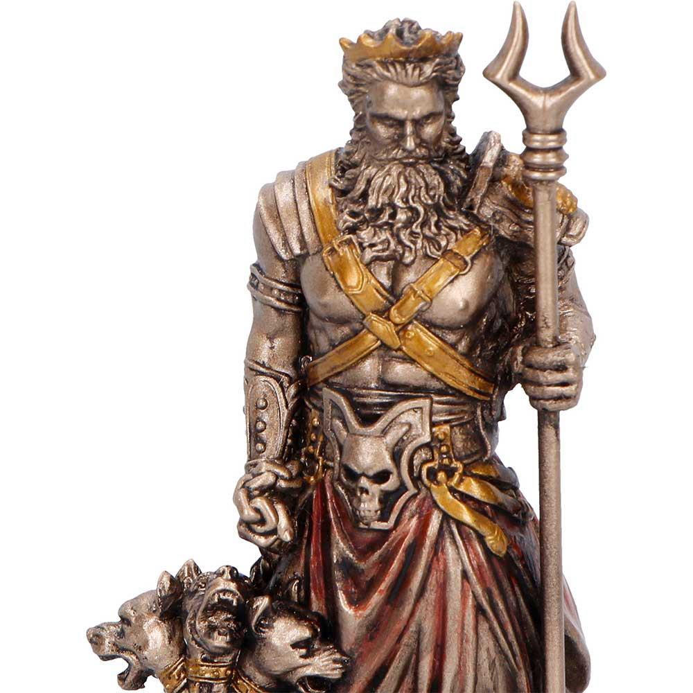 Small Hades God of the Underworld Figurine Greek Mythology Statue Cerberus