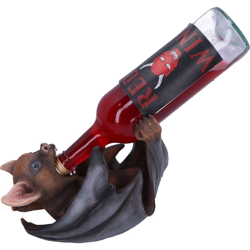 Gothic Bat Wine Bottle Holder | Vampire Bat Wine Rack 23cm Gothic Home Decor