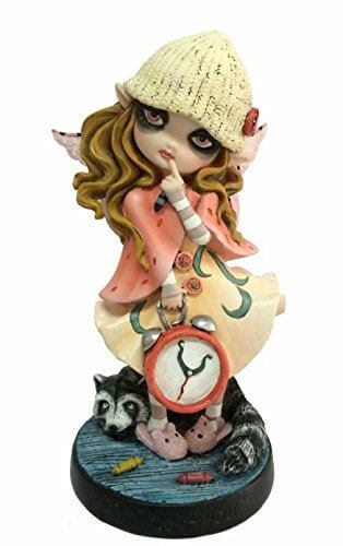 Dolly Fae Collection "Thinking of You" Fairy with Wolf By Selina Fenech