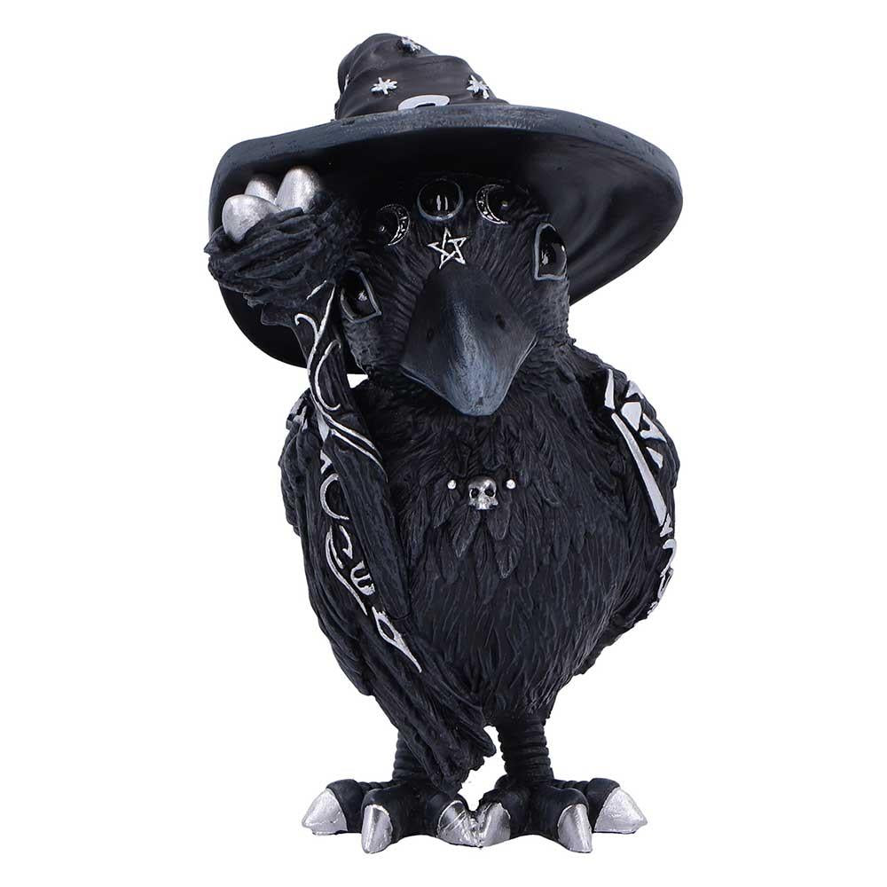 Cult Cuties Raven Witch Figurine Gothic Occult Crow Magic Collectible Ornament