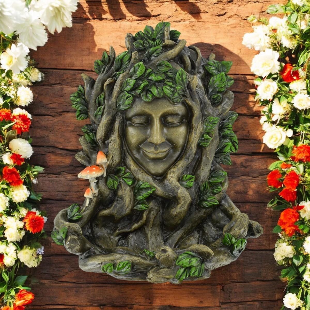 Tree Ent Lady Juniper Wall Plaque and Bird Feeder Garden Decor Home Gift Magical Fantasy H