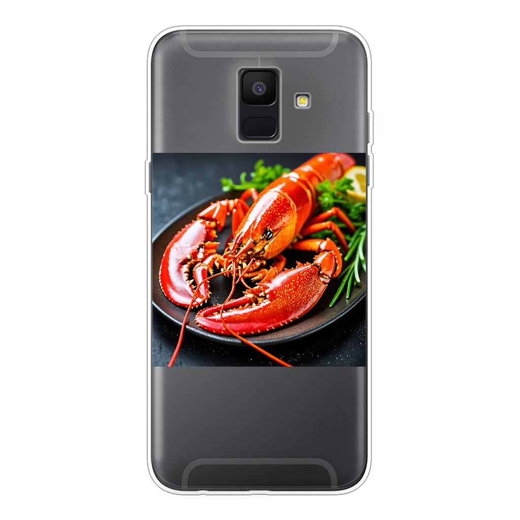 Food Back Printed Transparent Soft Phone Case