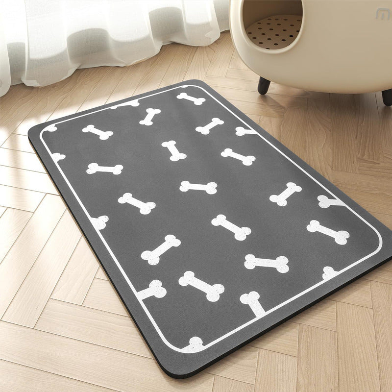 Pet Feeding Mat-Absorbent Dog Mat For Food And Water Bowl-No Stains Easy Clean Dog Food Mat-Quick Dry Dog Water Dispenser Mat-Puppy Supplies Dog Stuff-Dog Accessories Dog Water Bowl Mat