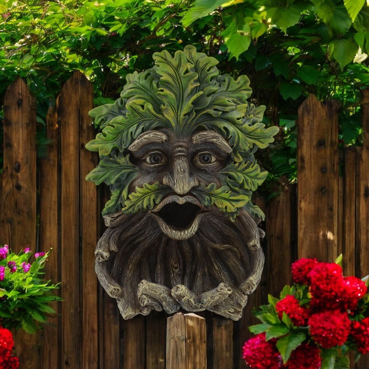 Treant Face Wall Plaque Bird Feeder House Greenman Garden Decorative Gift Decor. 31cm