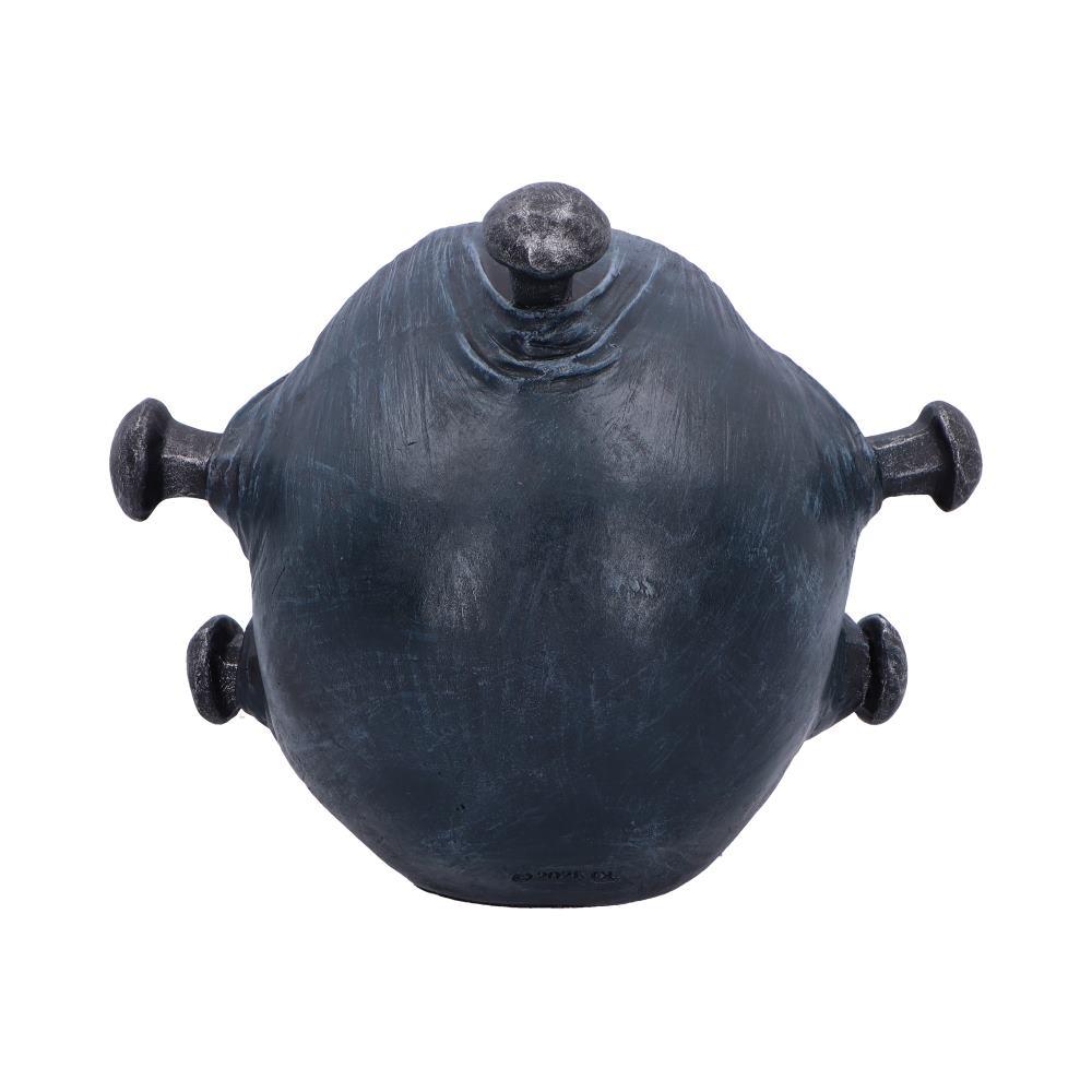 Macabre Nail Skull Figurine Gothic Style Halloween Prop Dark Symbolic Horror Art