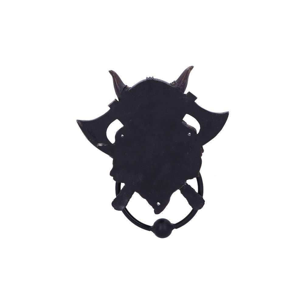 Viking Skull Door Knocker Norse Warrior Mythical Decor Gothic Home Ornament