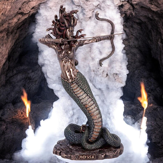 Medusa's Wrath Figurine Mythology Gothic Collectible Statue fantasy Art Decor Gift