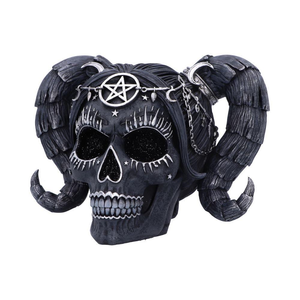Gothic Baphomet Doll Skull Ornament Alchemy Fantasy Figurine Wiccan Pentagram Statue