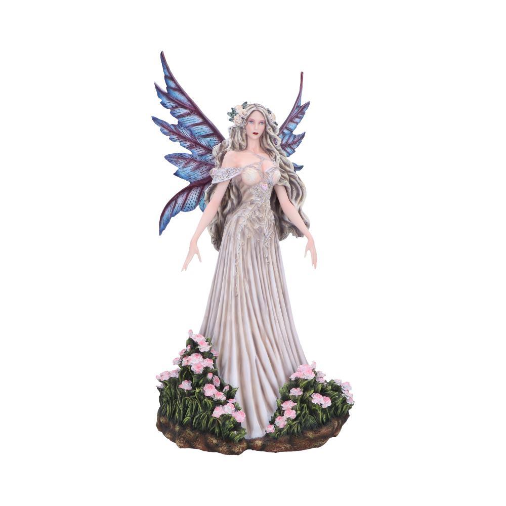 Mystical Woodland Fantasy Forest Fairy Sculpture Floral Figurine Gothic Wings Art
