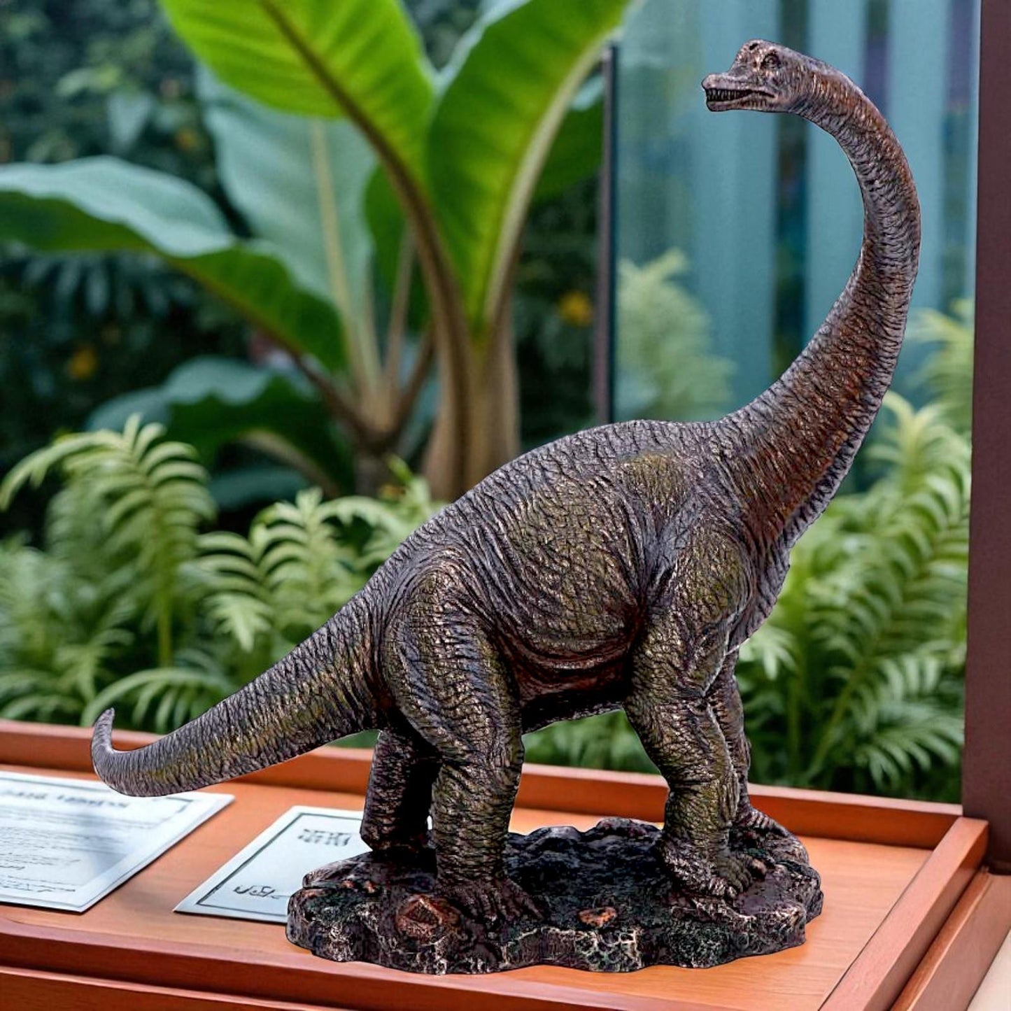 Realistic Brachiosaurus Figurine Dinosaur Fossil Themed Shelf Display Ornament