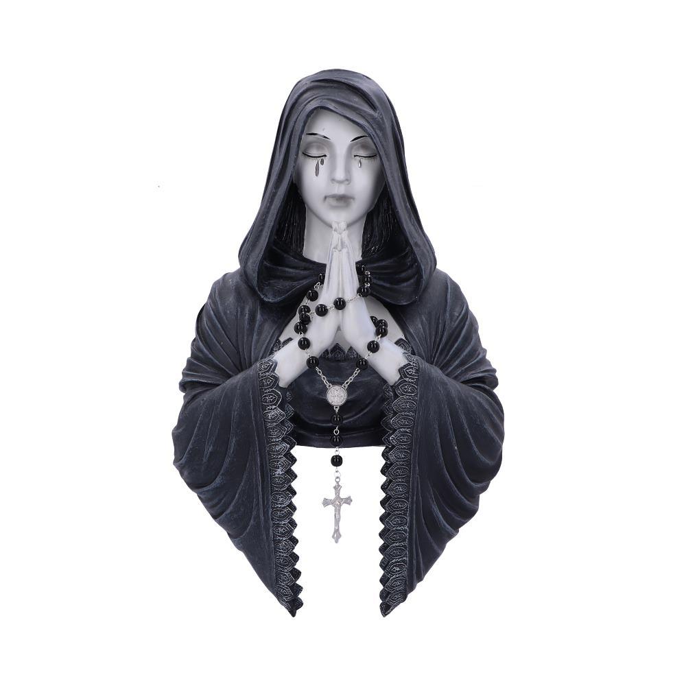 Gothic Prayer Nun Wall Plaque Witchy Hanging Dark Fallen Angel Figurine Art Decor