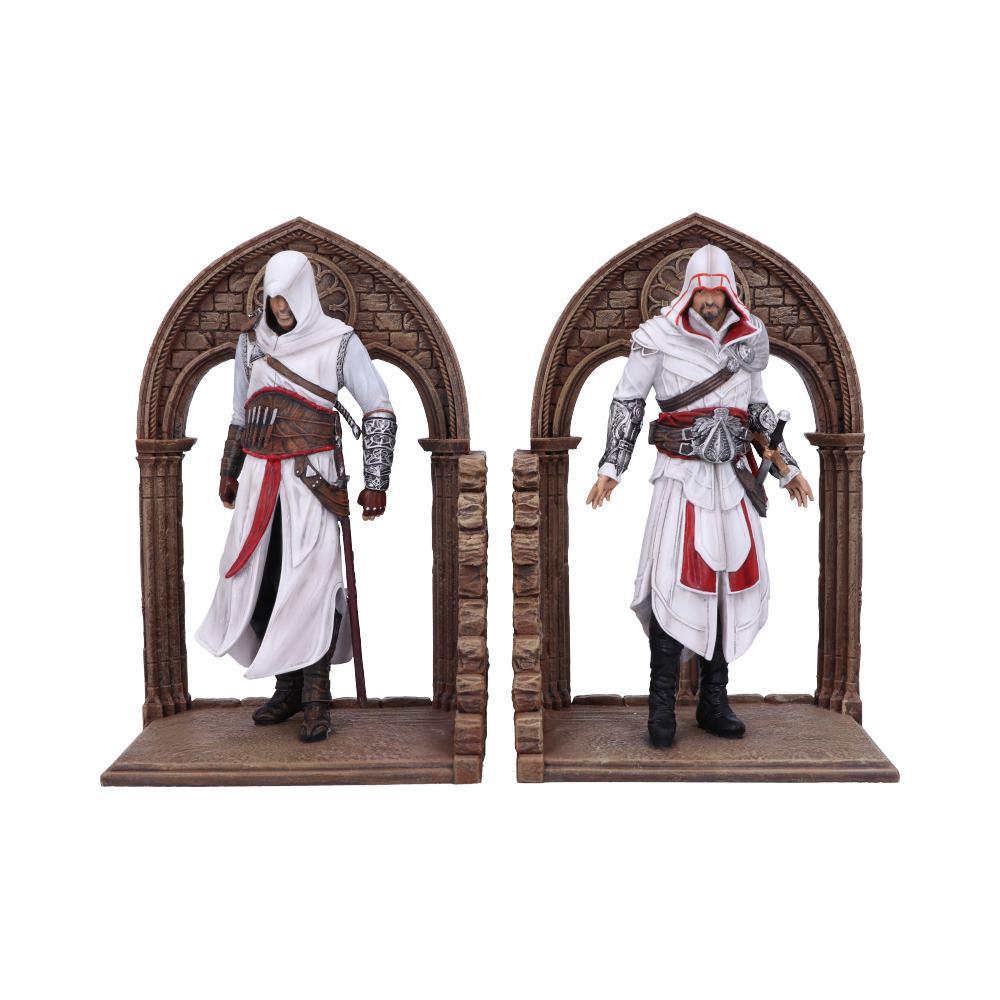 Assassin’s Creed Bookends Altaïr Ezio Figures Gamer Shelf Ornament Collectible
