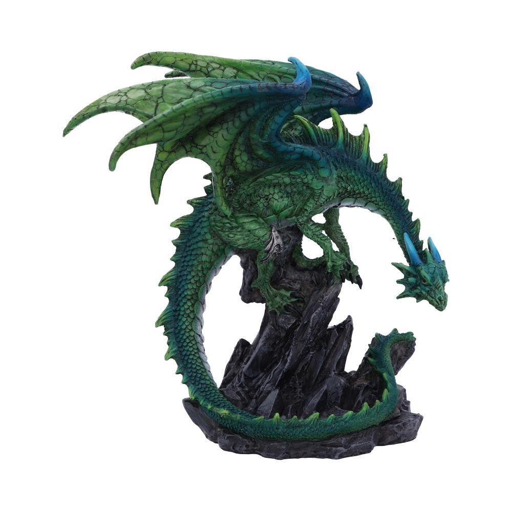 Mythical Green Dragon Sculpture – Expertly Crafted Fantasy Collectible Statue 21cm