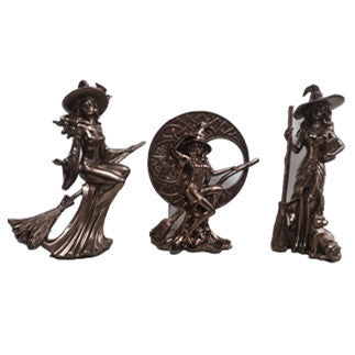 European Resin Home Witch Ornaments