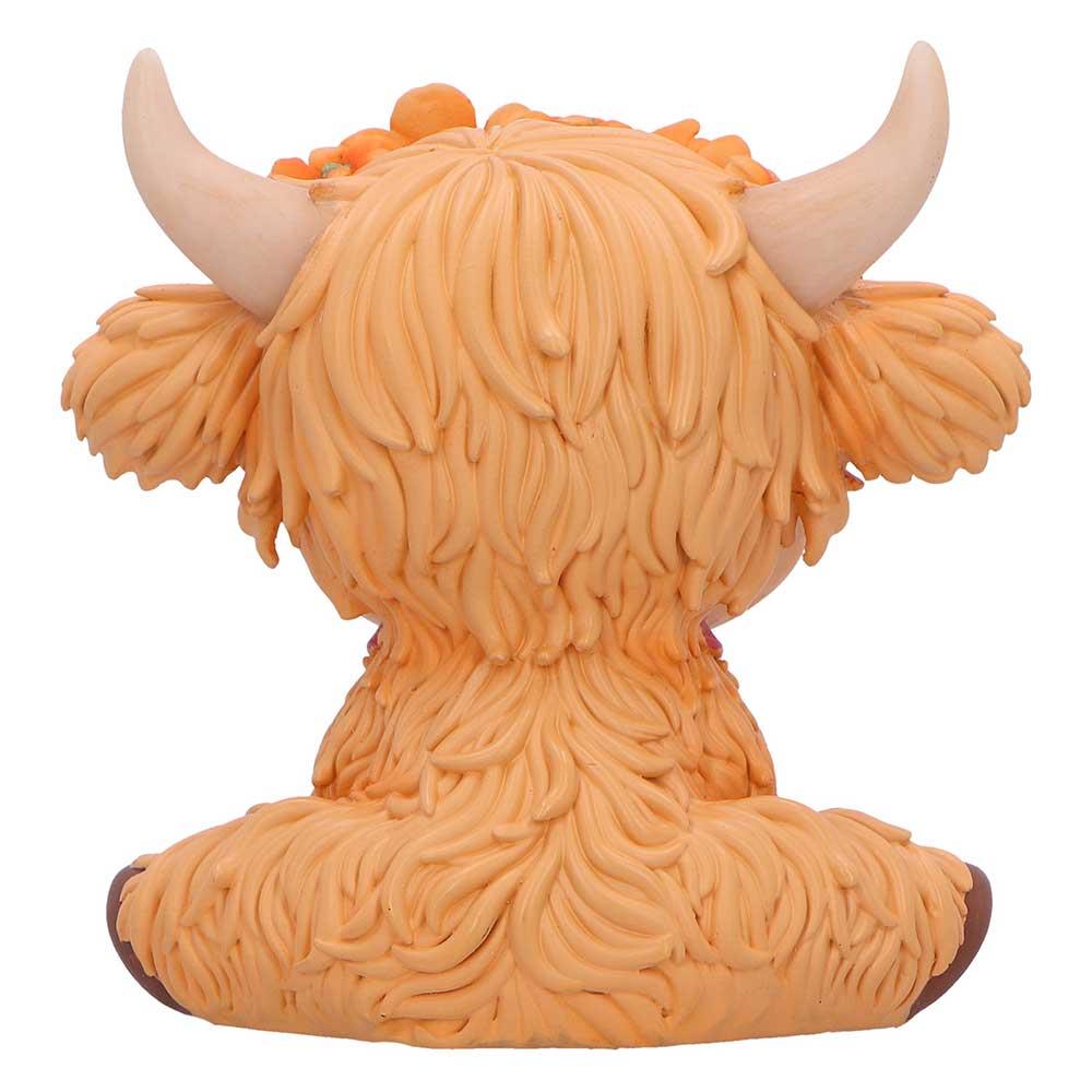 Moo Crew Marigold Flower Cow Statue Farmhouse Figurine Cute Collectable