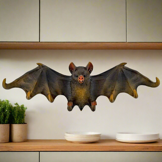 Resin Bat Key Holder | Gothic Halloween Wall Decor