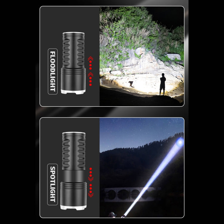 S2302 30W 1600LM High Power Telescopic Zoom Flashlight, S2302