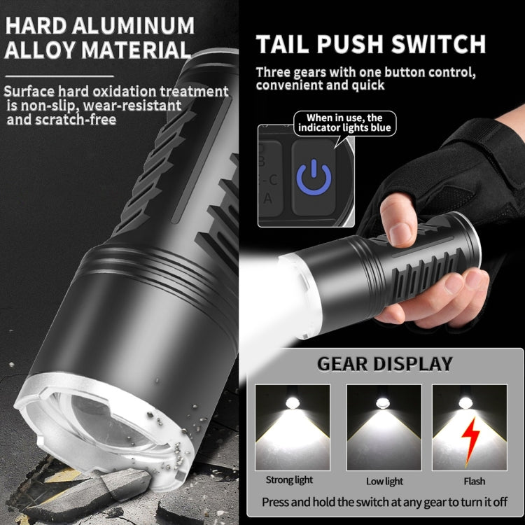 S2302 30W 1600LM High Power Telescopic Zoom Flashlight, S2302