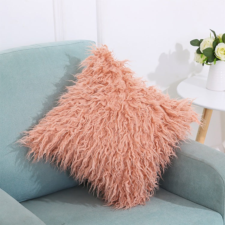 Velvet Long Plush Pillow Cover Popular Square Furry Cover Home Bed Room Decoration Pillowcase, Size: 45 x 45cm