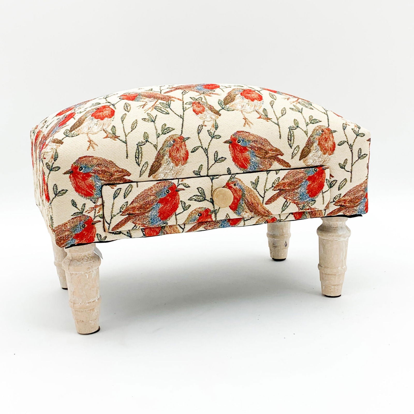 Robin Footstool with Drawer - Stylish & Functional