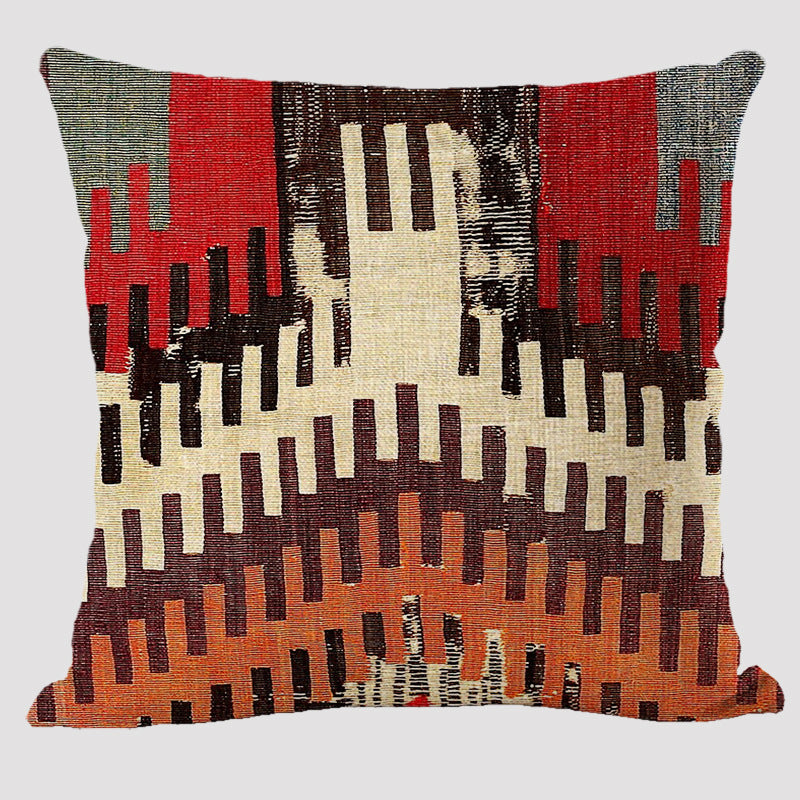 Bohemian Double-sided Pillow Ethnic Style Linen Color